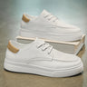 Xovrani Men's Trendy Brand Loafers, Breathable Skate Shoes, Four-Season Casual Leather Shoes, Harajuku Style Business Work Footwear For Men
