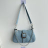 Xovrani Solid-color Denim Single-shoulder Underarm Bag For Women